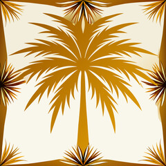 Fototapeta na wymiar golden palm