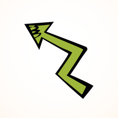 Arrow symbol. Vector drawing icon