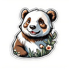 image of the panda bear in its natural habitat, in a graceful way(6). - obrazy, fototapety, plakaty