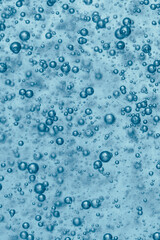 Blue bubbles macro close up background high quality.
