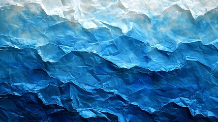 Fototapeta premium 3d ocean waves paper craft texture