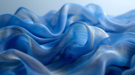 Floating blue fabric 3D Image,
Blue abstract back ground HD 8K wallpaper photographic image

