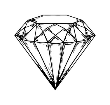 Edelstein Diamant Juwel Luxus Funkeln Symbol Illustration Vektor