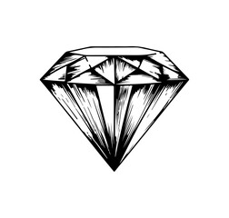 Diamant Symbol Illustration Edelstein Juwel Vektor