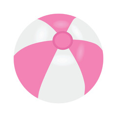 Summer beach ball. vector illustration