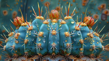 Explore the intricate textures of a cactus, each spine a testament to its resilience in harsh...