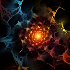 Polygonale, fraktale, geometrisch dynamische Abstraktion 4. © nitroziklop7