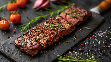 grilled meat on the grill