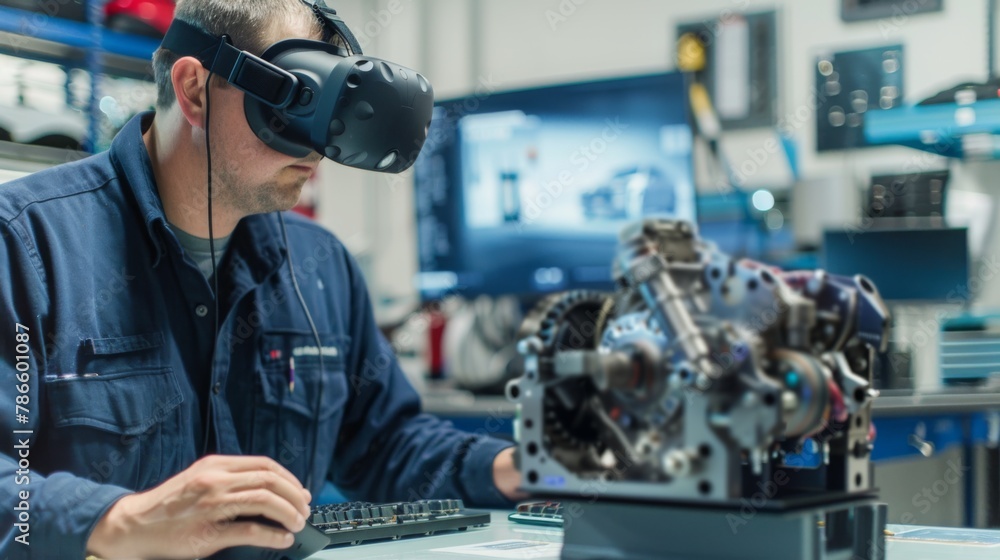 Poster Engineer Using Virtual Reality for Machine Inspection