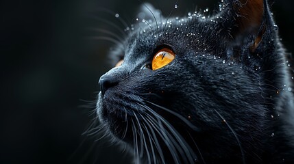 Explore the timeless elegance of a feline subject, its silhouette a study in grace and poise, rendered in breathtaking 8K resolution. Lose yourself in the richness of high-resolution photography.