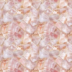 Abstraction, texture of natural rose quartz stones. Seamless background.