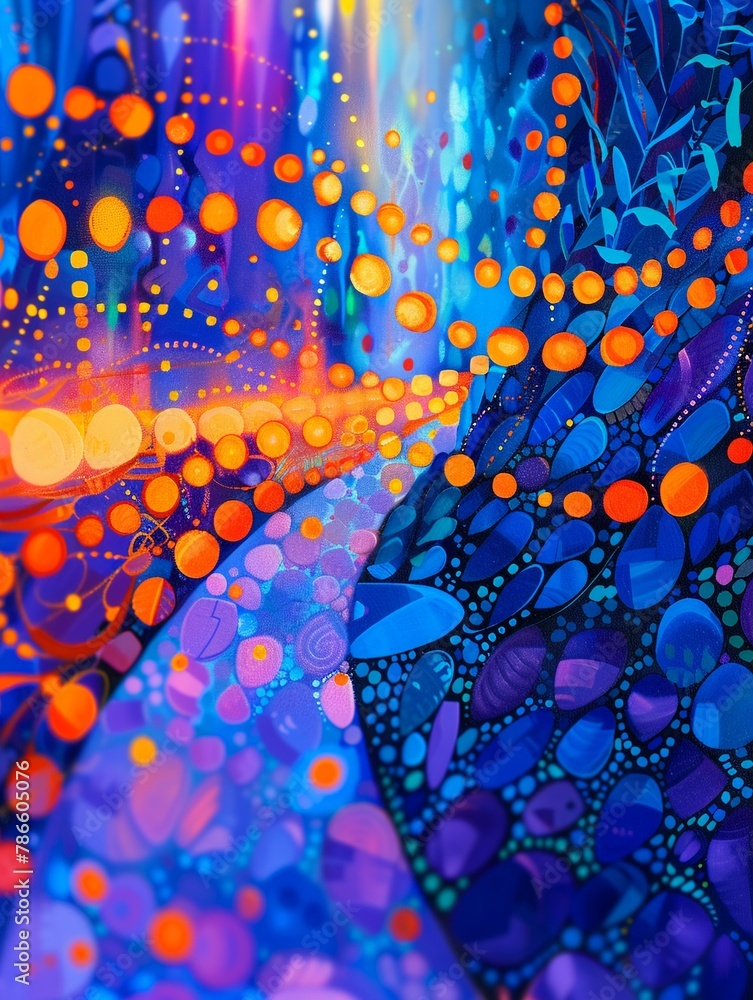Poster detailed view of fiber optic cables connected to a network server, symbolizing the speed and connect