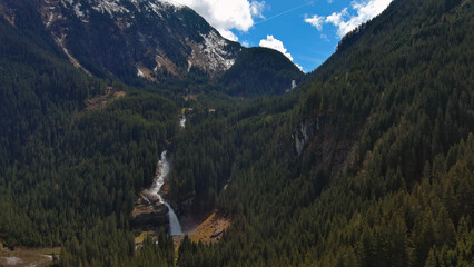 Krimml Waterfalls in Austrian Alps - 786605809