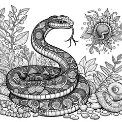 Obraz premium coloring page