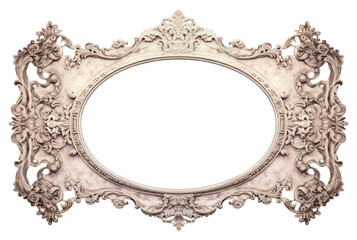 PNG  Victorian frame old white background