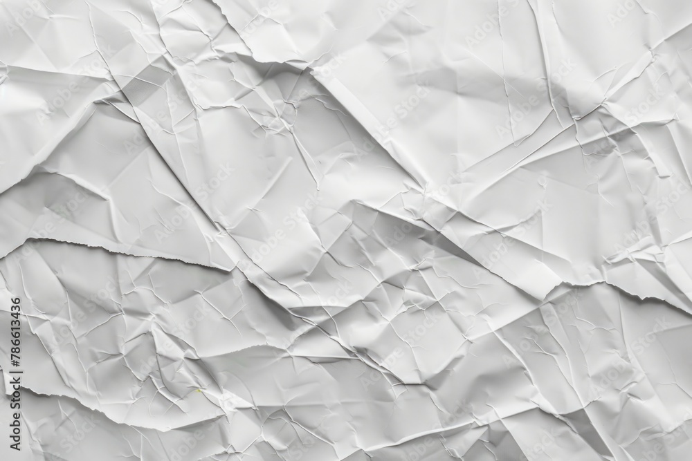 Poster close-up view of a white paper sheet, suitable for office and business concepts