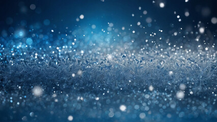 Fototapeta na wymiar Abstract winter background with snow, blurred snowflakes, macro, close-up. AI generative.