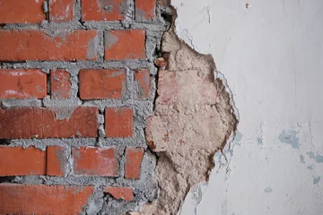 Foto op Plexiglas Mauerwerk in einem alten Haus © MHP