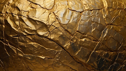 Golden aged textured background, rock texture. AI generative.