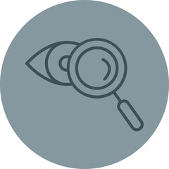 Detection Grey Line Circle Icon