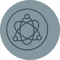 Science Fiction Grey Line Circle Icon © Haris