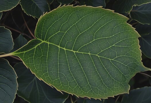 a leaf image green