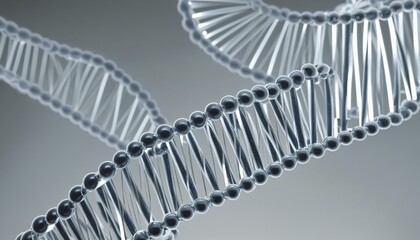 DNA strands in bright colours 