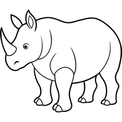 rhino vector illustration