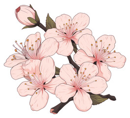 PNG Sakura blossom flower plant