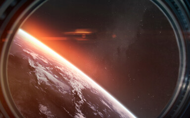3D illustration of Earth planet. High quality digital space art in 5K - realistic visualization