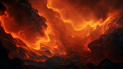 Abstract Lava waves, beautiful glow