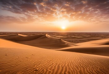 sunset in the desert
