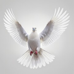 Holy Spirit white dove in bright colours 