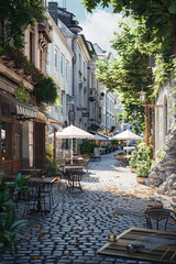 Cobblestone Charm: Historic Street Delight