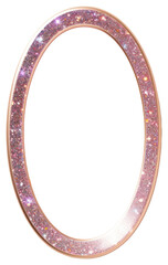Frame glitter oval shape accessories accessory gemstone