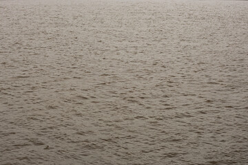 the surface of the river