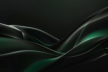 a black and green background with wavy lines