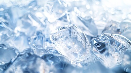 Close-Up View of Ice Crystals