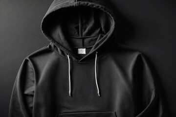 black jacket hoodie template mockup design