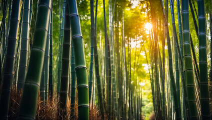 Stunning bamboo grove in Japan