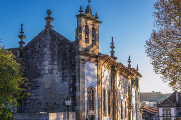 Chapel of the Virgin Mary and Home of Santa Estefania building in Guimaraes historic city, Portugal