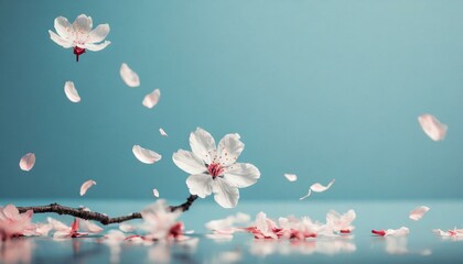 舞う桜の花の背景