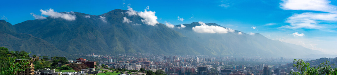 Caracas morning panoramic skyline view. Venezuela