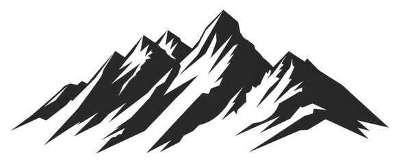 Naklejka premium PNG Mountain Shape Logo silhouette electronics hardware
