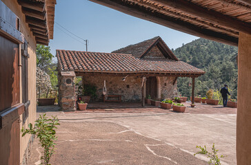 Fikardou, an isolated, almost deserted , traditional mountain village of medieval atmosphere, located at 900 nm ASL on the south-eastern slopes of the Troodos Mountains, Nicosia district, Cyprus