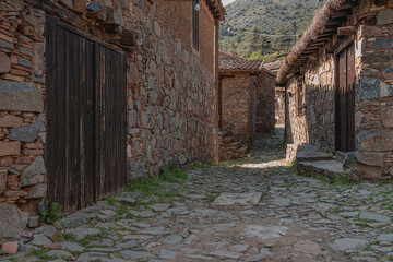 Fikardou, an isolated, almost deserted , traditional mountain village of medieval atmosphere, located at 900 nm ASL on the south-eastern slopes of the Troodos Mountains, Nicosia district, Cyprus