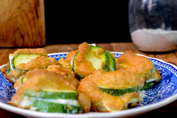 calabazas rellenas de queso