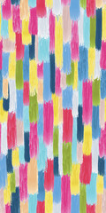 Seamless vector pattern made by hand drawn thin paint strokes. vibrant colors, painterly style