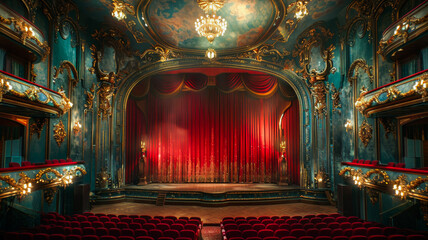 The Exquisite Interior of a Vintage Cinema