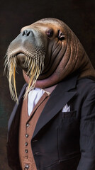 Walrus in Formal Attire